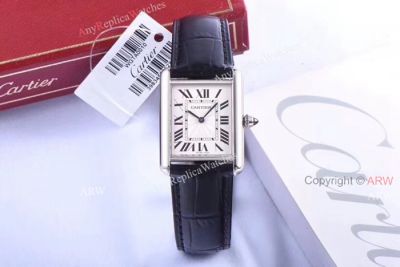 ZF Replica Cartier Tank Louis Watches White Roman Dial